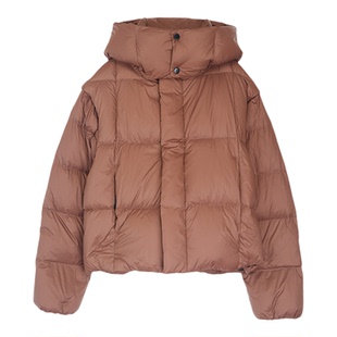 一衣三穿冬轻奢保暖短款羽绒服鹅绒服带帽可拆卸可脱袖Y658D8192