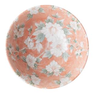 美浓烧日式进口木槿花米饭碗清新精美家用大碗汤碗面碗釉下彩餐具