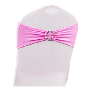 免系弹力绑带箍带 椅背装饰 弹力椅套蝴蝶结 会展婚庆弹力椅背花