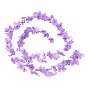 仿真紫藤花串绣球假花空调暖气管道遮挡塑料绢花藤蔓吊顶婚庆装饰