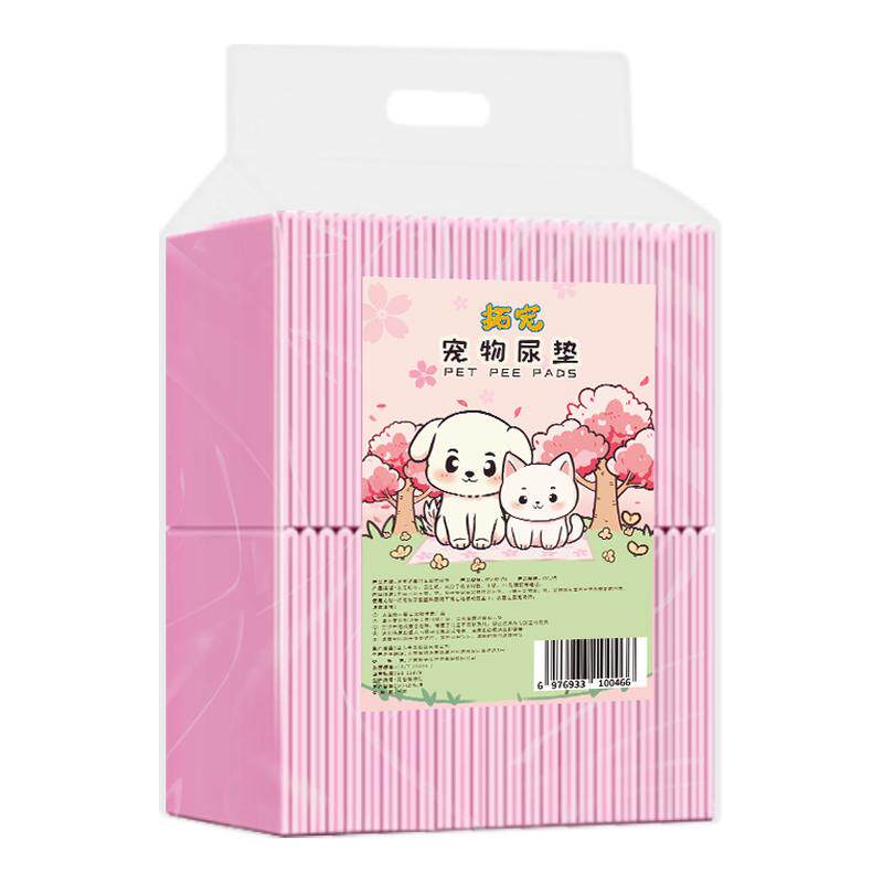 狗狗宠物尿垫加厚印花樱花除臭猫咪隔尿垫一次性幼犬尿不湿用品