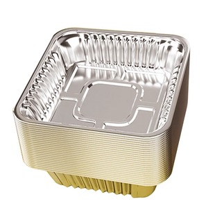 空气炸锅专用锡纸碗吸油纸家用铝箔盒纸垫油子锡箔烤箱方形锡纸盘