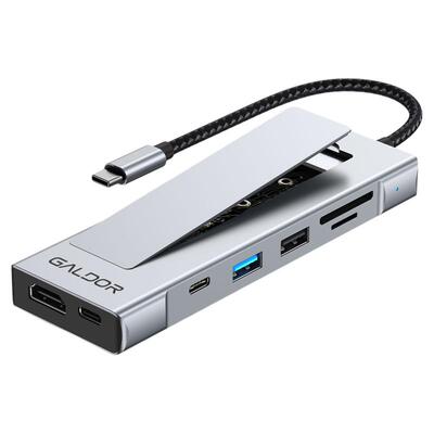 高多Type-C硬盘盒USB3.2分线器