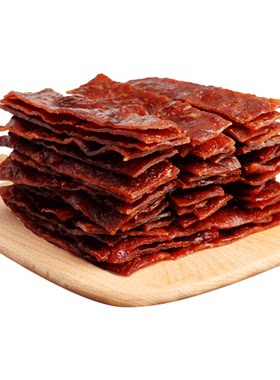 叶家记大片原切猪肉干500g 竹筛低温烤多口味猪肉脯干办公室零食