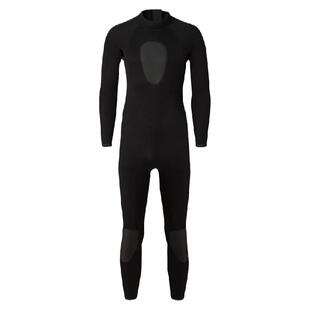 潜水服3mm连体保暖长袖浮潜男女自由潜黑色水衣专业装备WATERSTAR