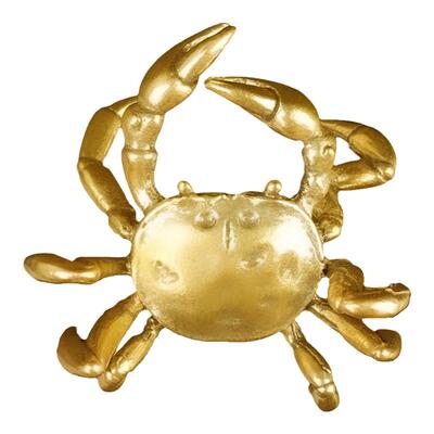 纯铜小螃蟹摆件招财横财大将军