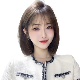 波波头假发女短发真发全真人发全头套式真发光头专用全头假发套