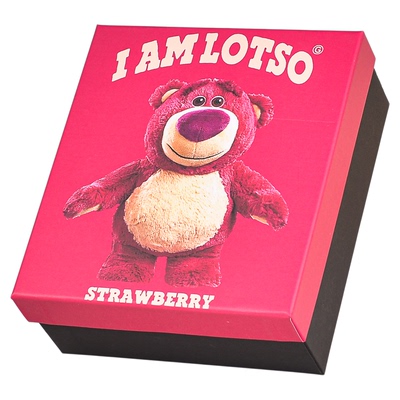 草莓熊生日礼物盒空盒送衣服围巾礼品盒男女友玩具零食包装礼盒