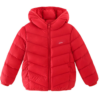 芝麻街羽绒服轻薄儿童90白鸭绒