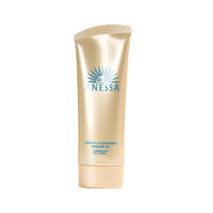 日本资生堂安耐晒防晒乳霜ANESSA安热沙脸面部用控油金瓶软管90ml