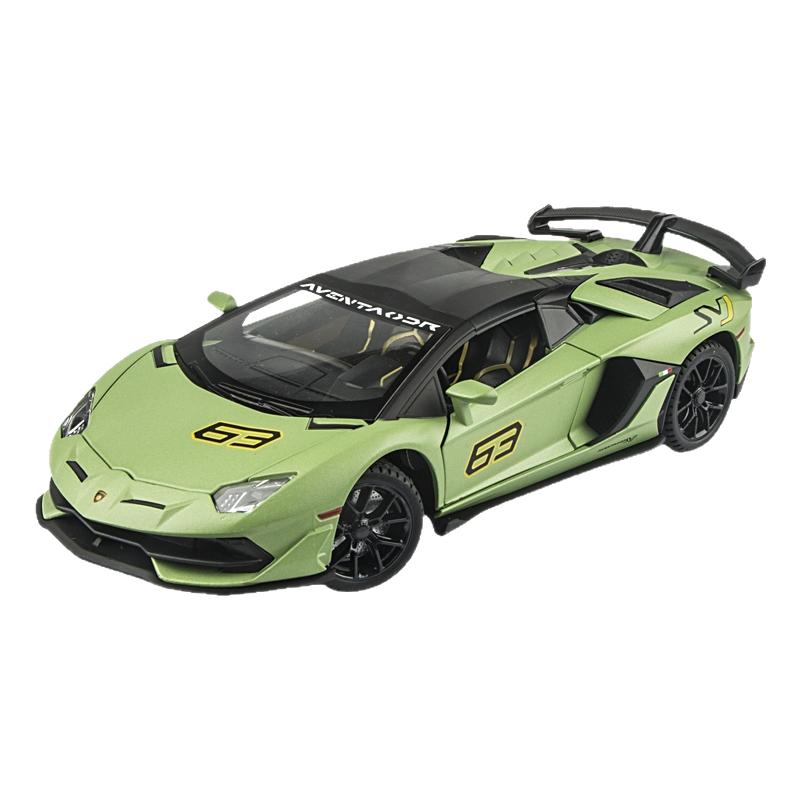 1:24蓝博SVJ63基尼合金车模埃文塔多跑车敞篷玩具车汽车模型摆件