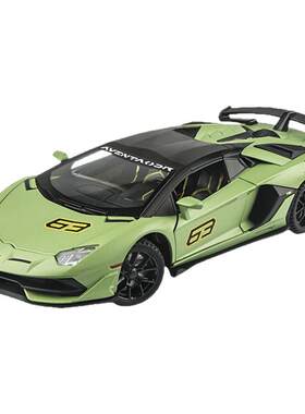 1：24蓝博SVJ63基尼合金车模埃文塔多跑车敞篷玩具车汽车模型摆件