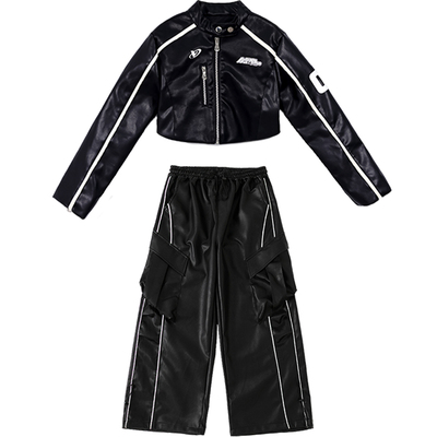 女团洋气皮夹克jazz爵士舞街舞服