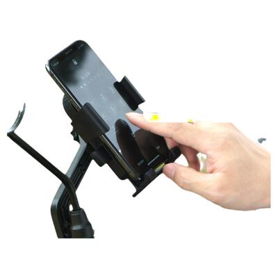 安全不掉落！骑车看手机更安全