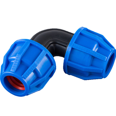 20 25 32 40 50 63PE快接弯头PE快速接头免热熔PE黑色自来水管件