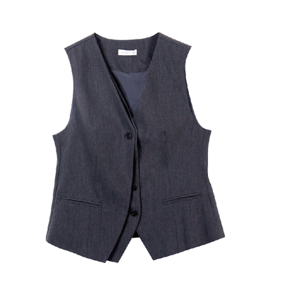 格雷系休闲西装马夹上衣