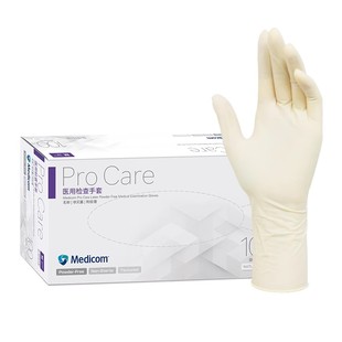 麦迪康一次性医用手套加厚乳胶丁腈橡胶检查医疗外科手术厨房PVC