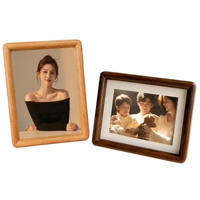 实木榫卯相框+照片【顺丰包邮】