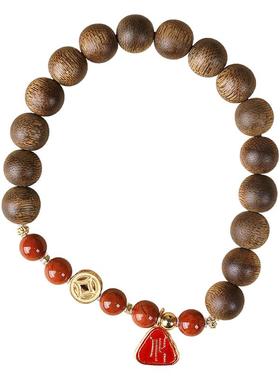 合慕海南奇楠沉香手串本命年礼物