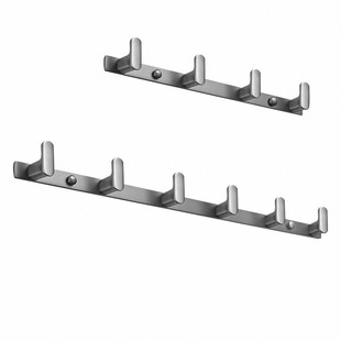 北欧全铜枪灰衣帽钩衣服挂钩浴室钩子卫生间门后壁挂式加长排衣钩