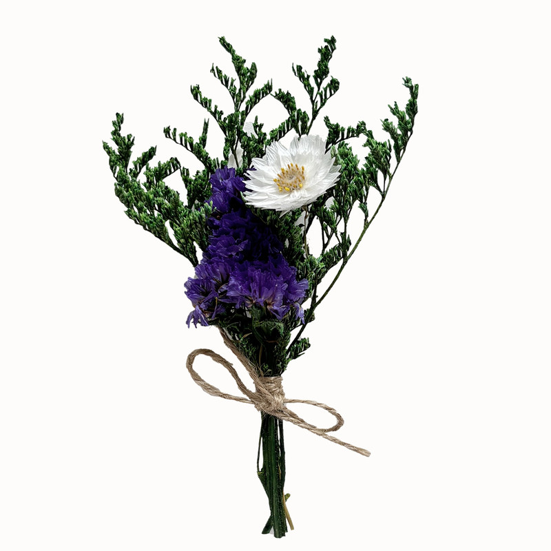 满天星麻绳迷你小花束永生花混搭DIY冰箱贴装饰520节日生日小礼物