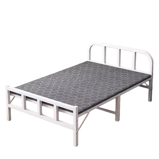 铁艺床单双人床家用加粗加厚铁床架折叠宿舍床出租屋工地铁架子床