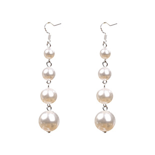 夸张珍珠耳饰夏长款耳环2025新款爆款高级感气质耳夹女无耳洞耳坠