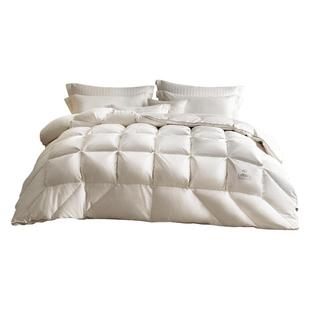 罗莱羽绒被子秋冬180S全棉A类阻螨95白鹅绒被加厚蓬松保暖冬被