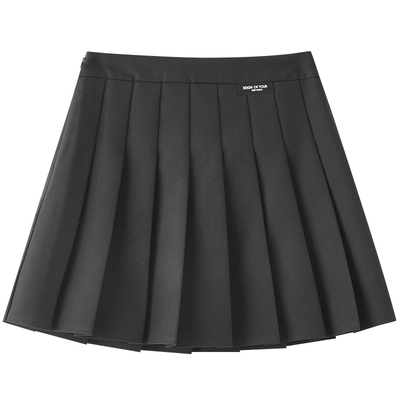 三福短裙2025新款秋季有内衬学院风百褶裙a字半身裙子女装497339