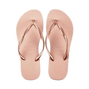 巴西havaianas哈瓦那人字拖经典slim女维密粉纯色细带防滑凉拖鞋