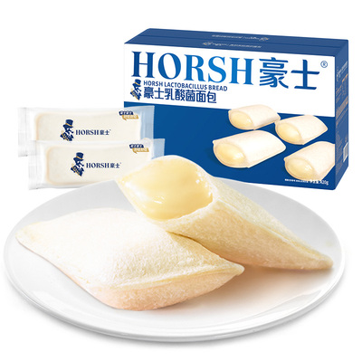 豪士乳酸菌口袋面包早餐蛋糕零食