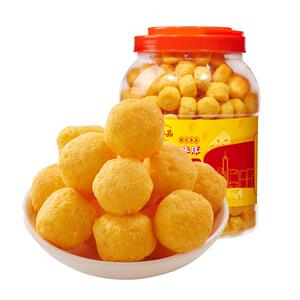 九龙港品切达芝士味球网红大桶装奶酪膨化食品休闲追剧解馋小零食