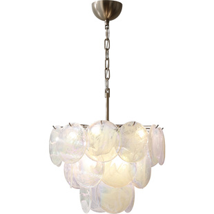 浪漫法式复古粉色水晶吊灯客厅餐厅组合灯具全屋套餐设计师款主灯