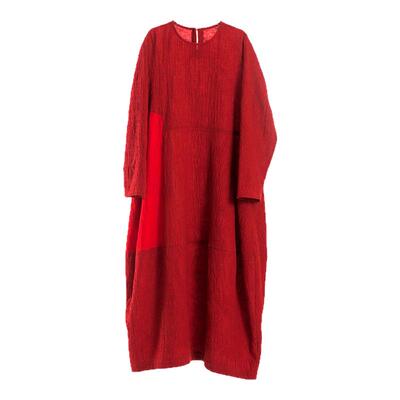 通勤宽松羊毛纯色配衬裙