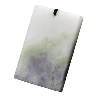 天然正品陕西蓝田玉吊坠挂件平安无事牌男女款配饰简约大方送玉绳