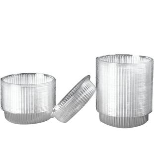 华信天诚 桃酥托圆形透明宫廷核桃酥喜饼板栗酥饼内托包装盒500个