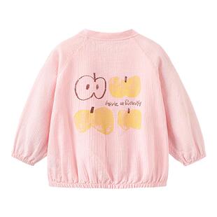 迷你巴拉巴拉女童棒球服防晒外套夏装新儿童宝宝透气短袖t纯棉T恤