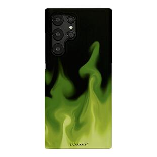 绿火适用用三星S25ultra手机壳红色s24/s23/s22note20ultra半包硬壳韩国涂层菲林个性创意新款