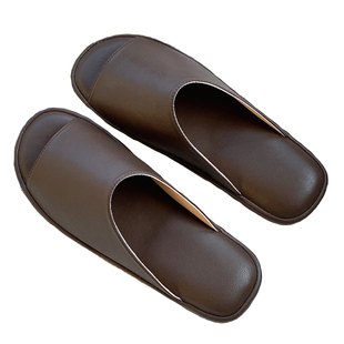 轻奢高级羊皮防臭拖鞋男夏居家室内防滑软底静音牛筋底家居凉拖女