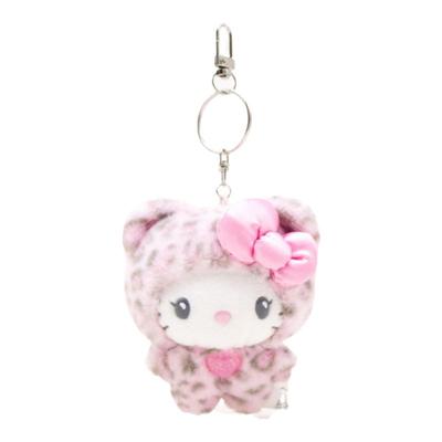 HelloKitty爱心拿铁豹纹小熊凯蒂猫咪毛绒玩偶挂件钥匙扣包包挂饰