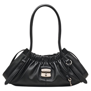 【重磅新品】MARC JACOBS/莫杰 CRISTINA 中号羊皮柔软褶皱肩背包