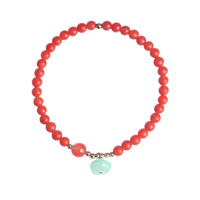 天然南红玛瑙手链开运本命年手串