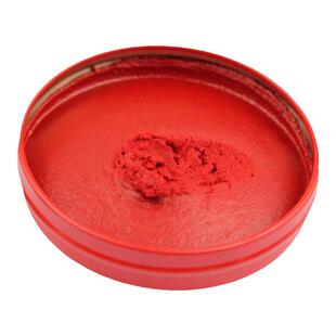 亚信印泥朱砂篆刻书法书画铁盒印台红色小圆形专会计印油手印指纹速干印章私章泥土泥巴状工艺特大文房四宝