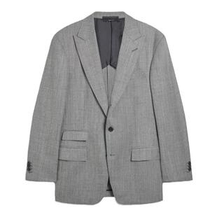 dunhill登喜路男士 Bourdon 羊毛单排扣夹克西服