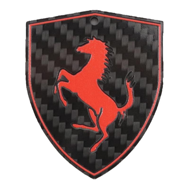 真碳纤维法拉利 SF90/458/Roma/296/488汽车钥匙扣挂件男女礼物