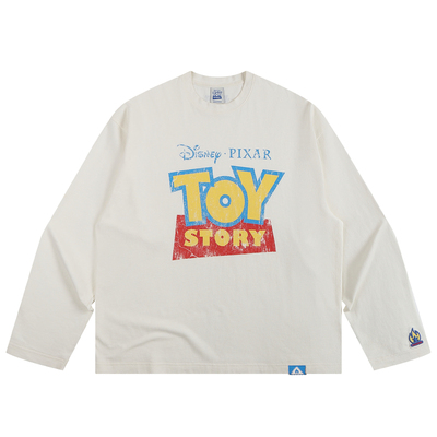 BURNIN*Disney/迪士尼 Pixar Toy Story合作系列字体长袖T恤