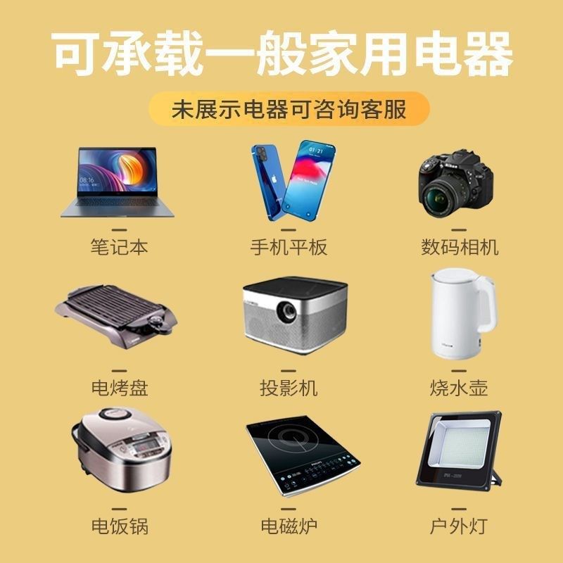 放电枪新能源车外放电插头插座排插电枪汽车户外设备露营取电器取