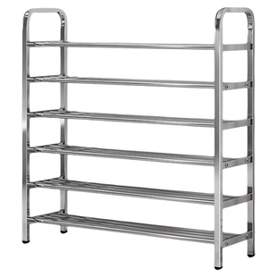 不锈钢鞋架多层家用门口简易窄小鞋柜出租屋宿舍省空间鞋子收纳架