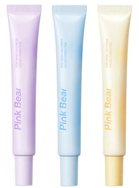 pinkbear皮可熊清透调色妆前乳打底修色提亮服帖持久滋润干皮