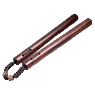 SUMMITDRAGON黑檀木质双节棍实战双截棍实木绳索二节棍两节棍文玩